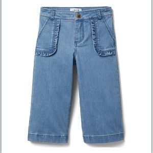 New without tags. Janie and Jack wide leg ruffle jeans